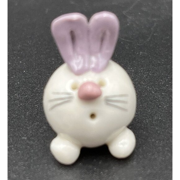 Mini Ceramic Rabbit Bunnies Spring Easter Village Dollhouse Figurines lot of 5 - Picture 10 of 11